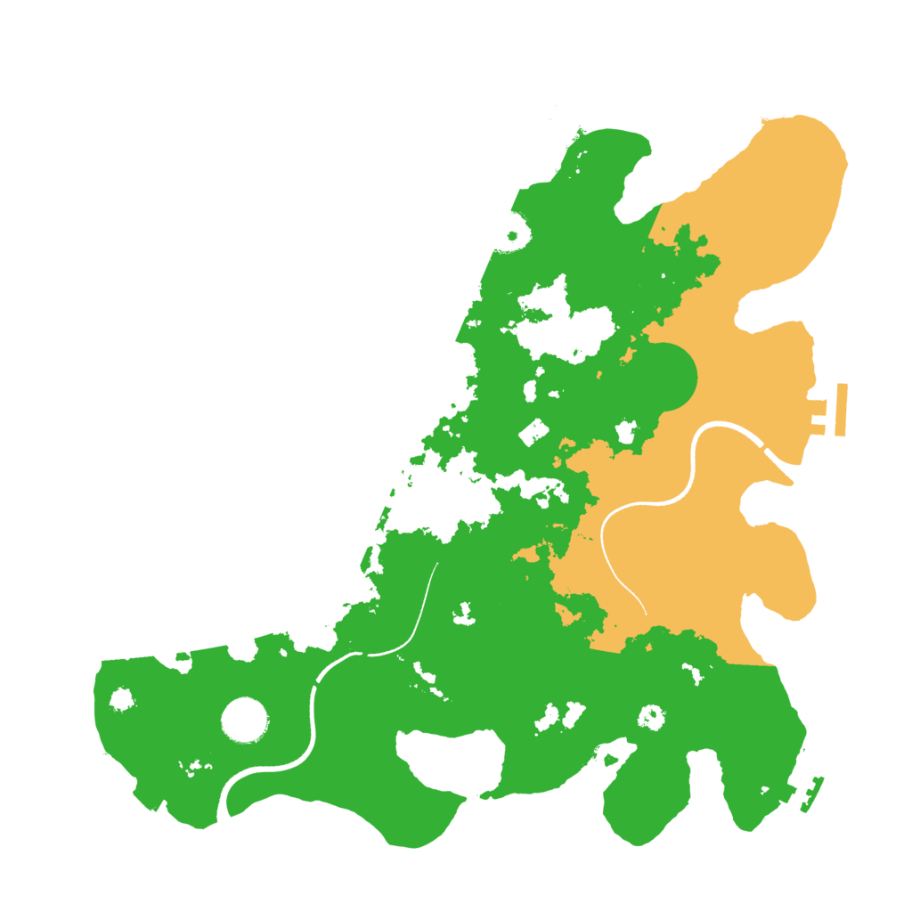 Biome Rust Map: Procedural Map, Size: 3500, Seed: 32247