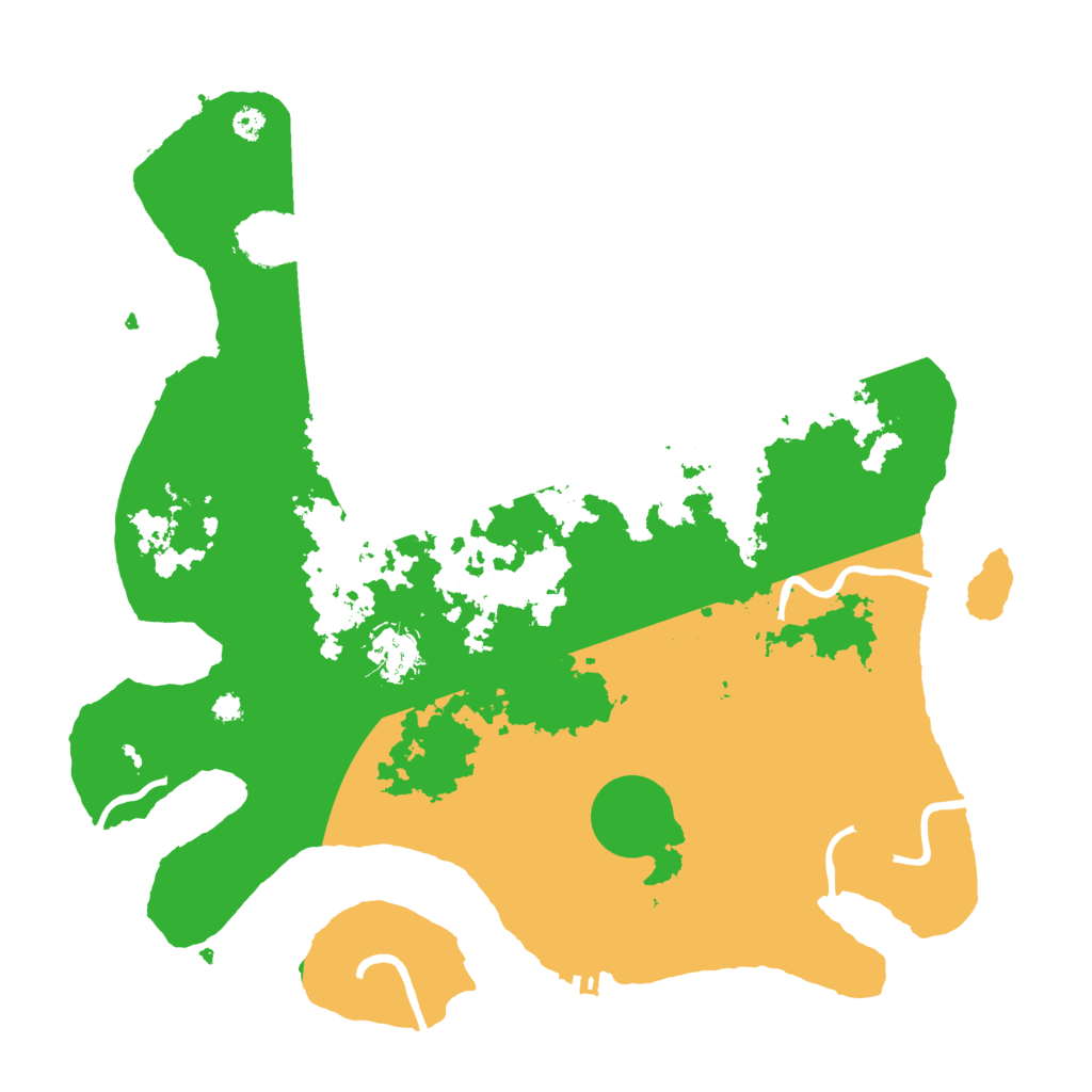 Biome Rust Map: Procedural Map, Size: 3500, Seed: 109498728