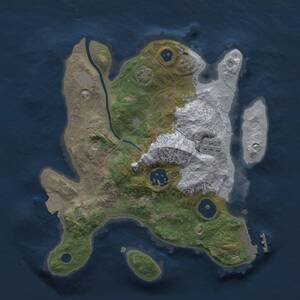 Thumbnail Rust Map: Procedural Map, Size: 2500, Seed: 80085, 6 Monuments