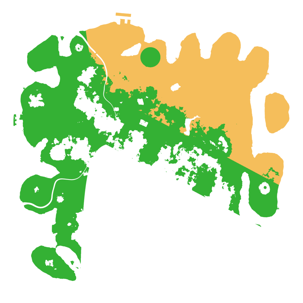 Biome Rust Map: Procedural Map, Size: 4000, Seed: 56464