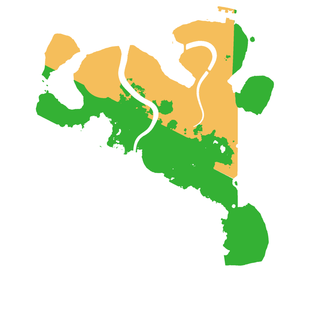 Biome Rust Map: Procedural Map, Size: 2500, Seed: 61708527