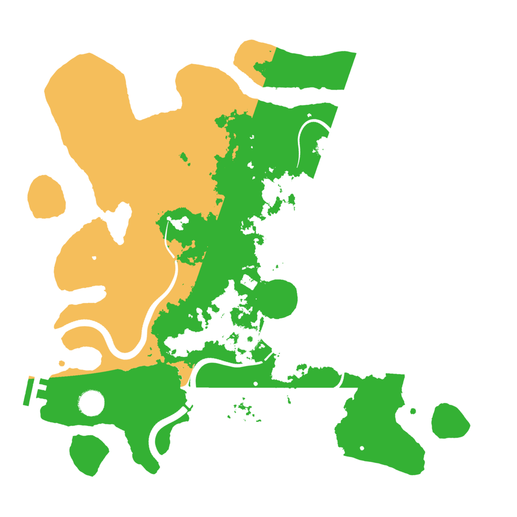 Biome Rust Map: Procedural Map, Size: 3500, Seed: 581416237