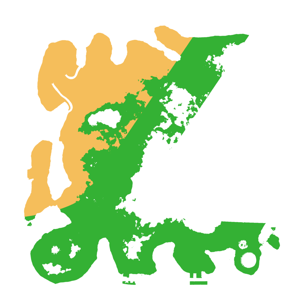 Biome Rust Map: Procedural Map, Size: 3500, Seed: 3156974