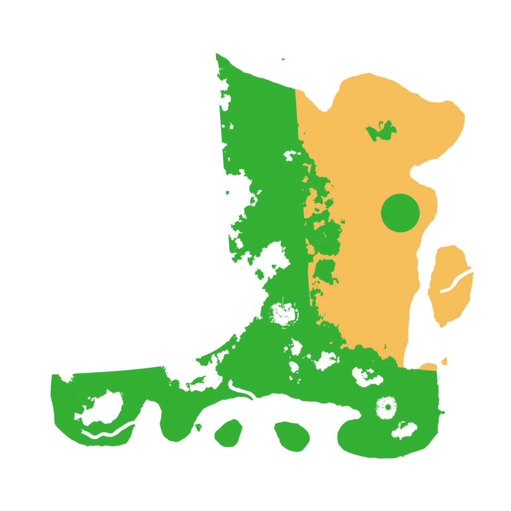 Biome Rust Map: Procedural Map, Size: 3500, Seed: 59035594