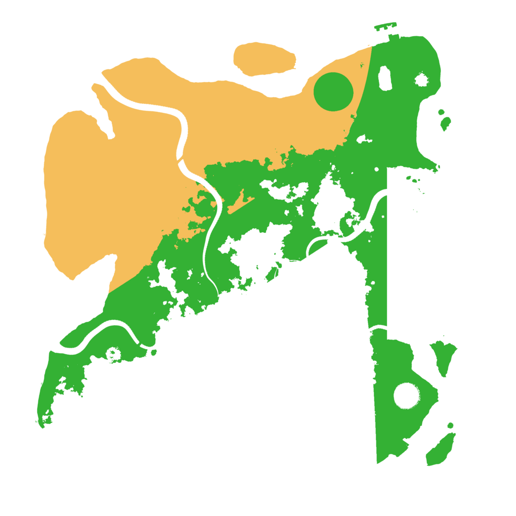 Biome Rust Map: Procedural Map, Size: 3500, Seed: 406156410