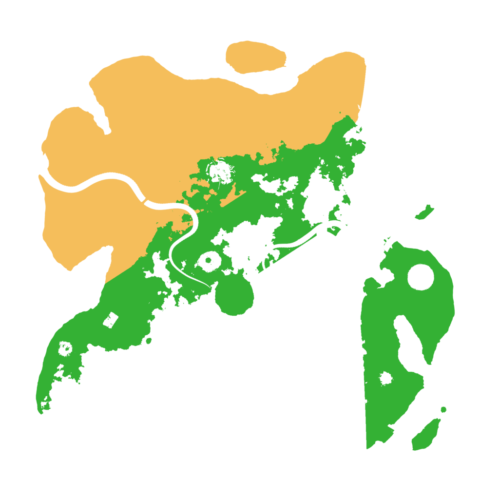 Biome Rust Map: Procedural Map, Size: 3500, Seed: 406156410