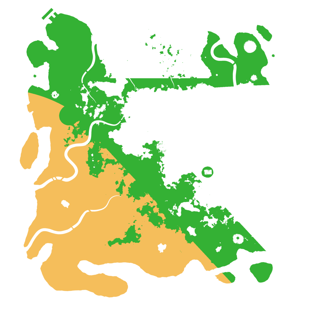 Biome Rust Map: Procedural Map, Size: 4500, Seed: 20070806