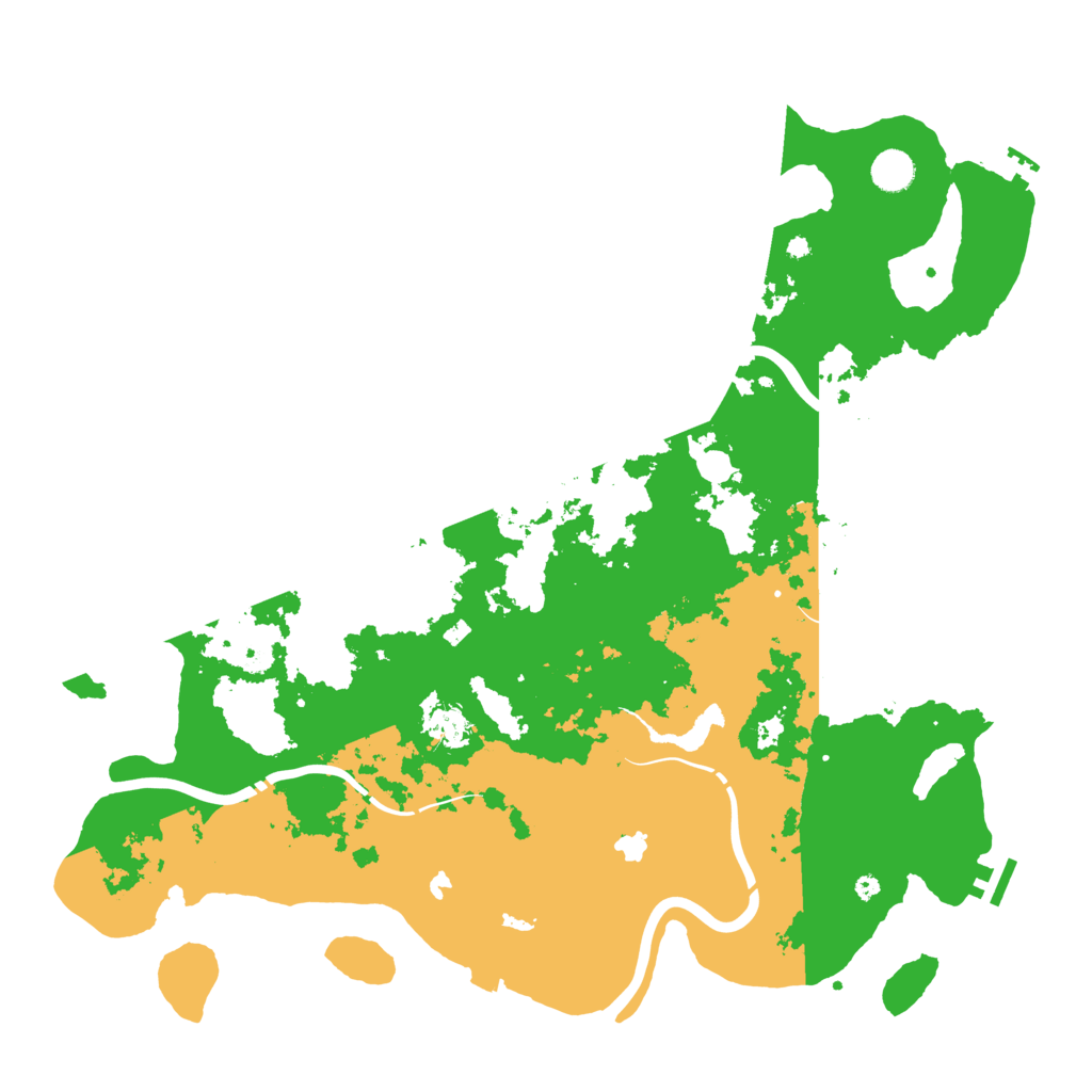 Biome Rust Map: Procedural Map, Size: 4500, Seed: 42800