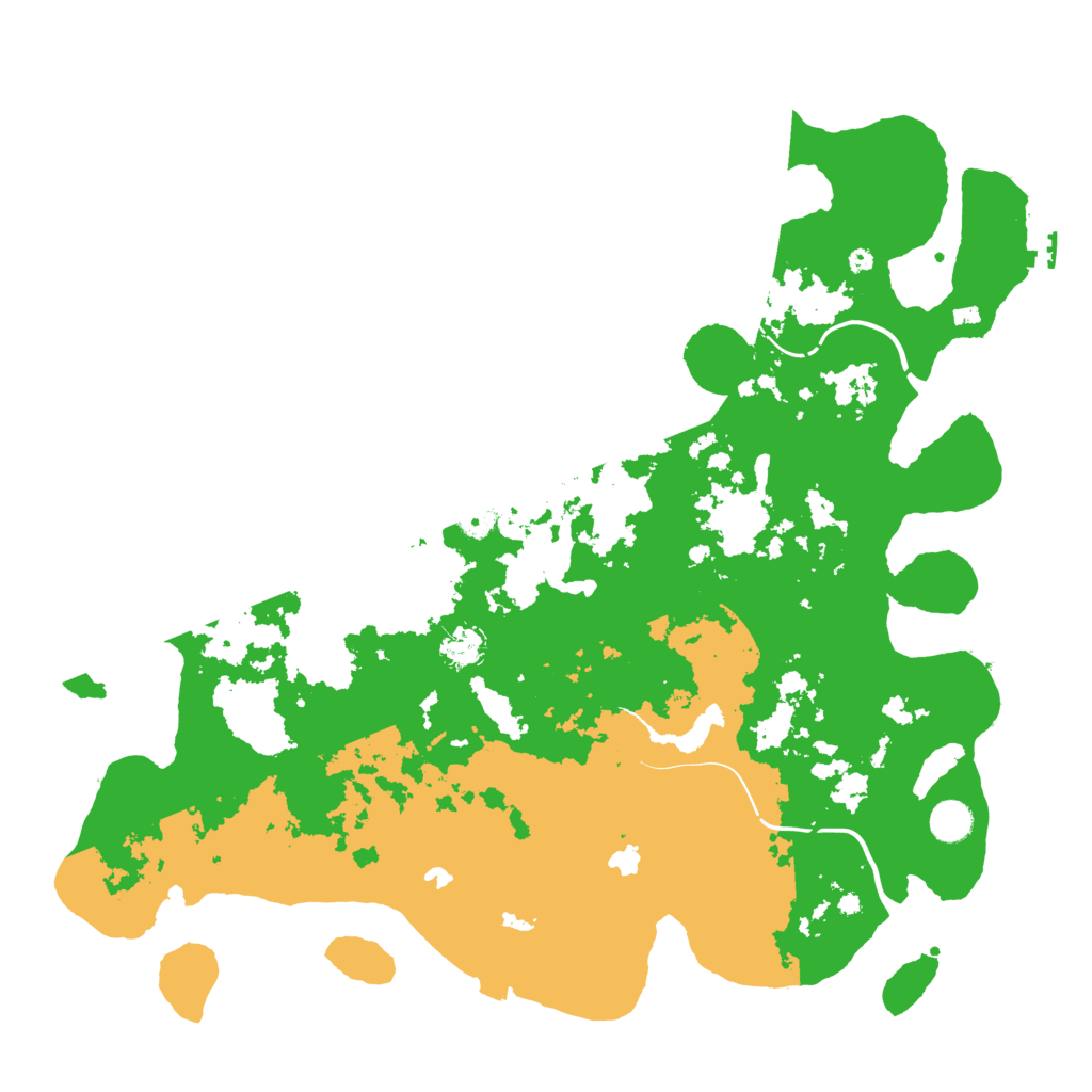 Biome Rust Map: Procedural Map, Size: 4500, Seed: 42800