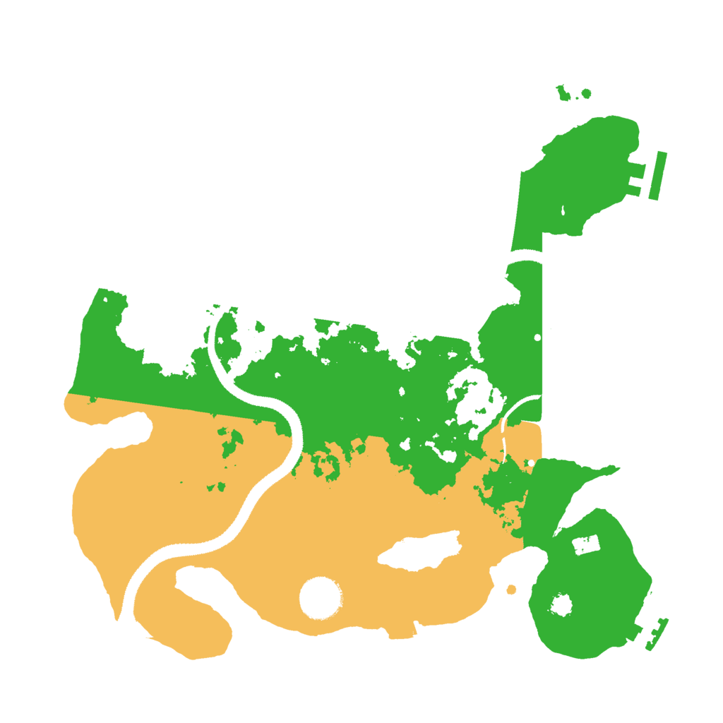 Biome Rust Map: Procedural Map, Size: 3000, Seed: 53595068