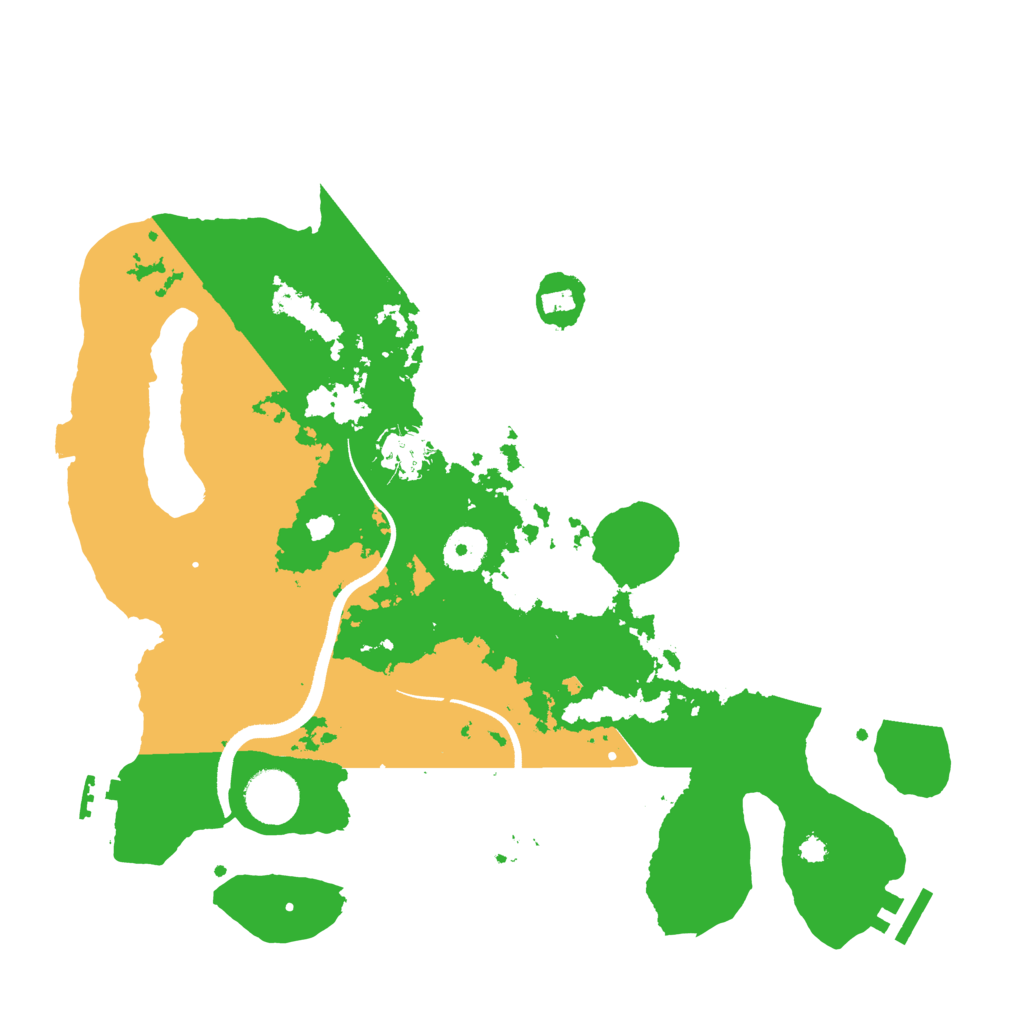 Biome Rust Map: Procedural Map, Size: 3500, Seed: 88866