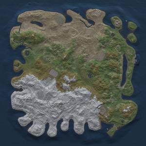 Thumbnail Rust Map: Procedural Map, Size: 4500, Seed: 328387005, 20 Monuments