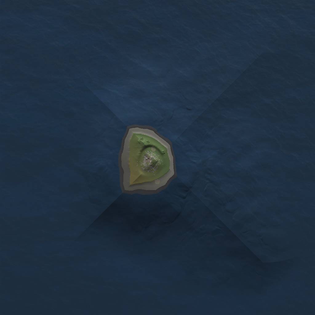 Rust Map: Procedural Map, Size: 1000, Seed: 1127168879, 3 Monuments