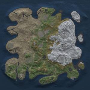 Thumbnail Rust Map: Procedural Map, Size: 3700, Seed: 1935034665, 19 Monuments