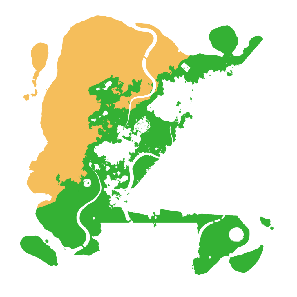 Biome Rust Map: Procedural Map, Size: 3600, Seed: 14421