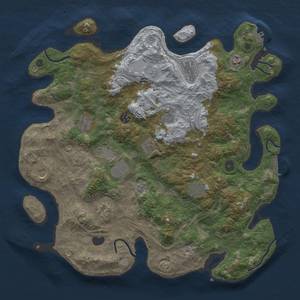 Thumbnail Rust Map: Procedural Map, Size: 4250, Seed: 1626925556, 20 Monuments