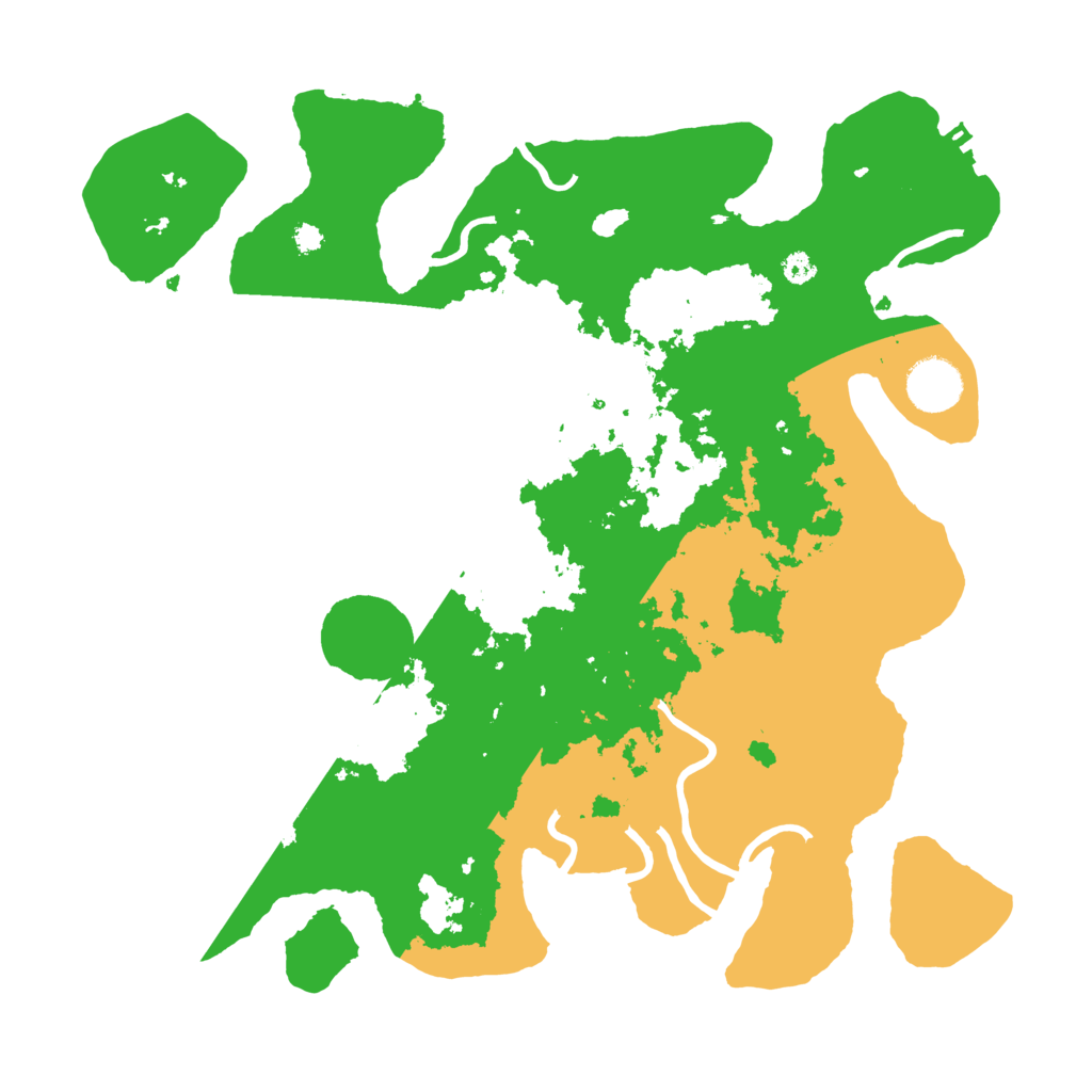 Biome Rust Map: Procedural Map, Size: 3500, Seed: 89299