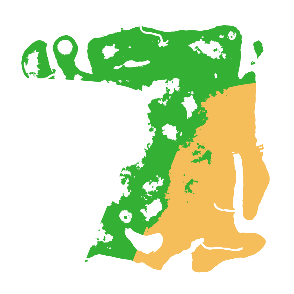 Biome Rust Map: Procedural Map, Size: 3500, Seed: 2123458