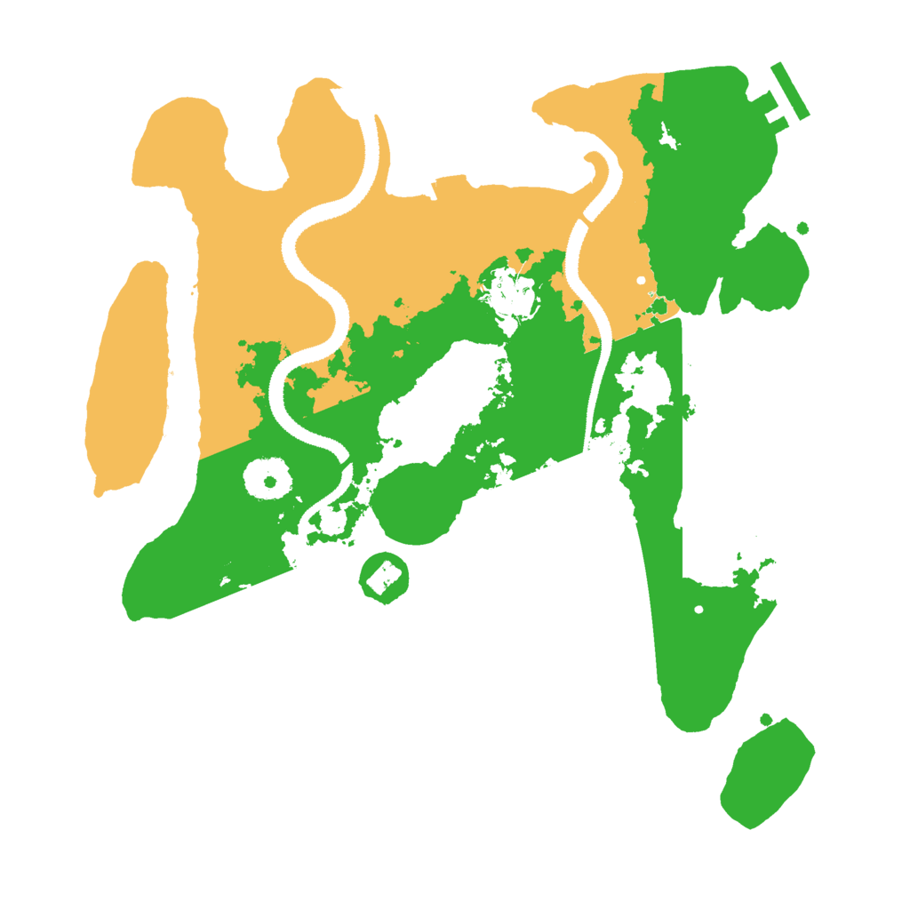 Biome Rust Map: Procedural Map, Size: 3000, Seed: 1664280548