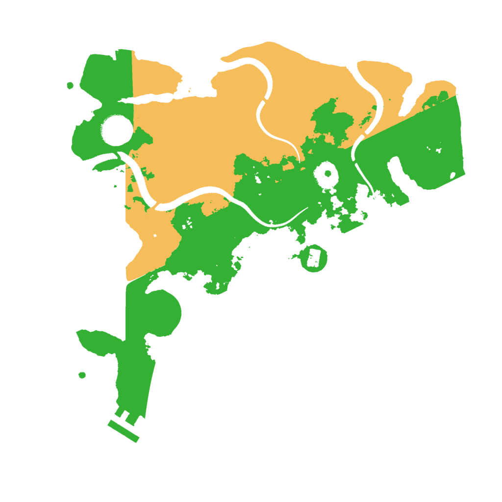 Biome Rust Map: Procedural Map, Size: 3000, Seed: 443200503
