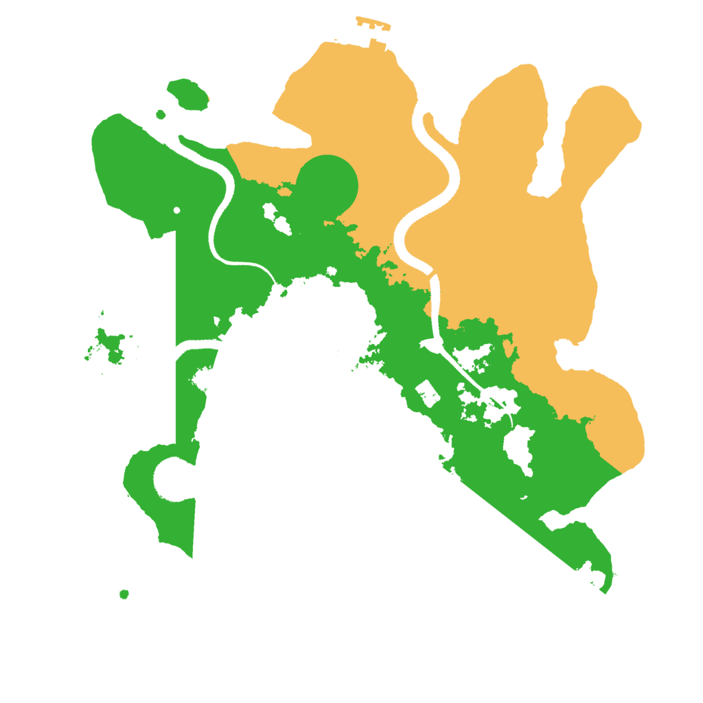 Biome Rust Map: Procedural Map, Size: 3000, Seed: 383370422