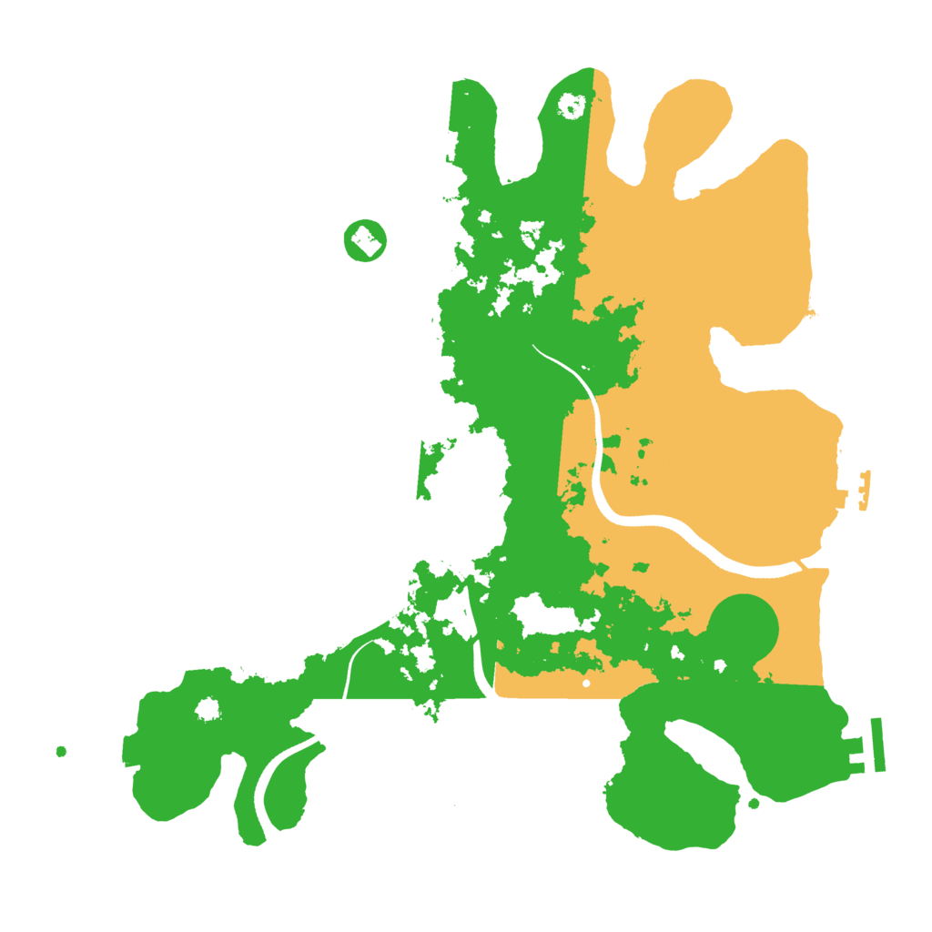 Biome Rust Map: Procedural Map, Size: 3500, Seed: 149128690