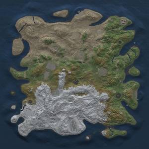 Thumbnail Rust Map: Procedural Map, Size: 4250, Seed: 249344649, 20 Monuments