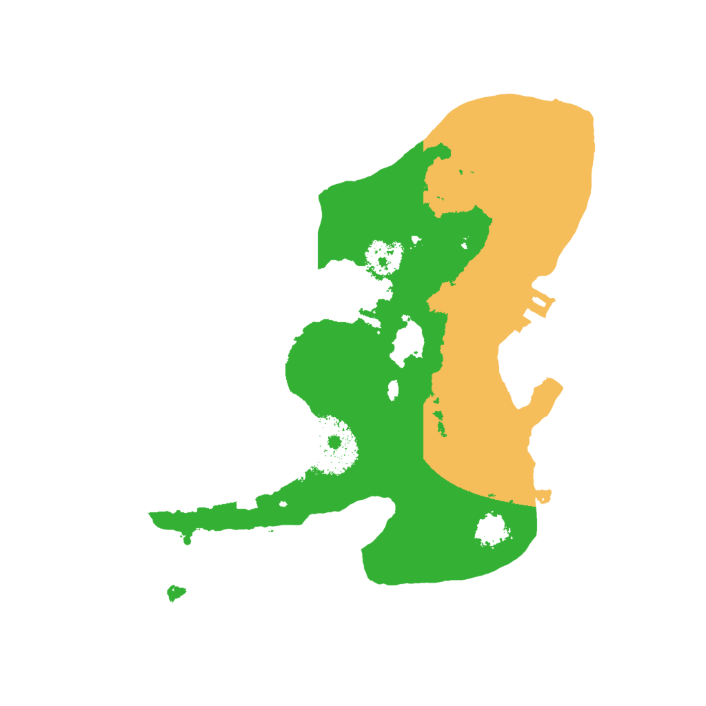 Biome Rust Map: Procedural Map, Size: 2000, Seed: 110921811