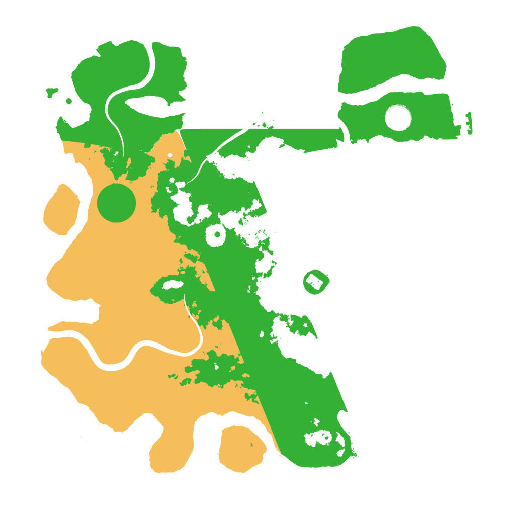 Biome Rust Map: Procedural Map, Size: 3500, Seed: 1232383944