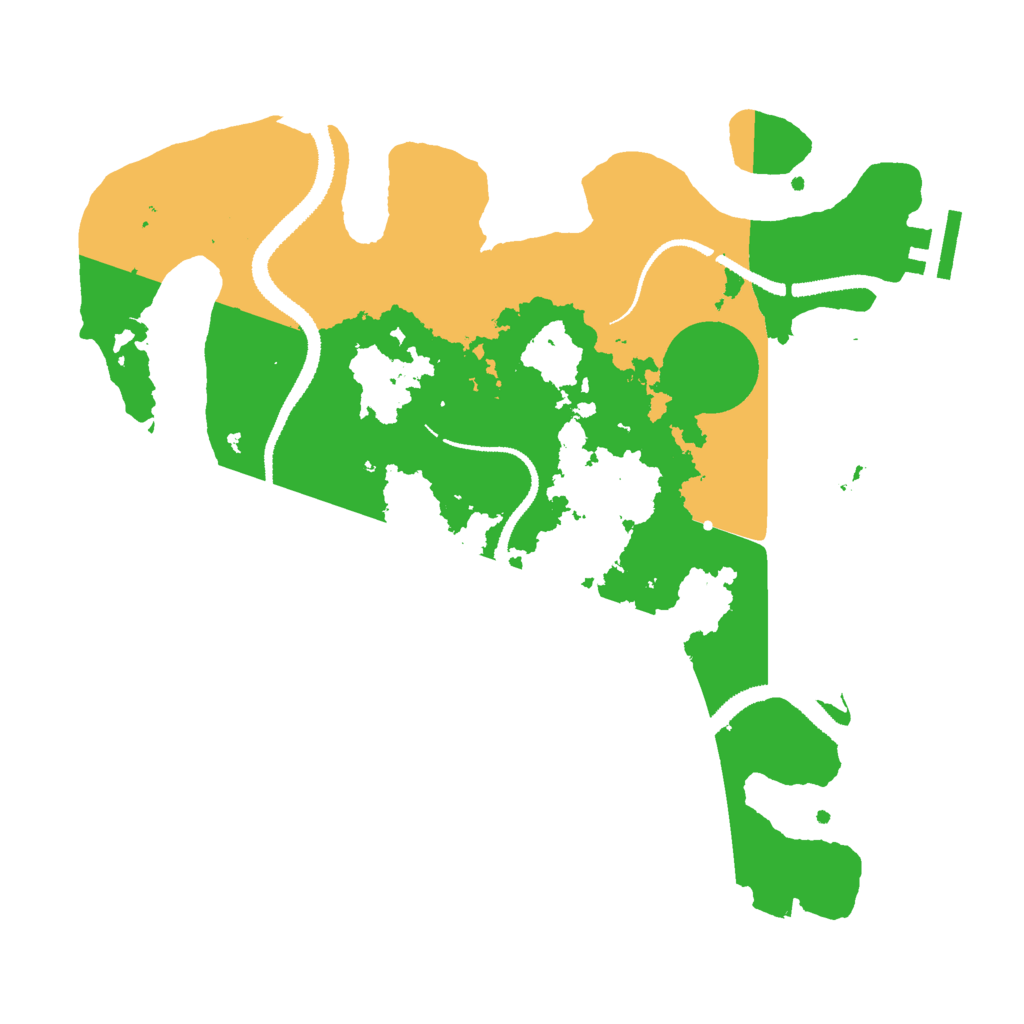 Biome Rust Map: Procedural Map, Size: 3000, Seed: 123782881