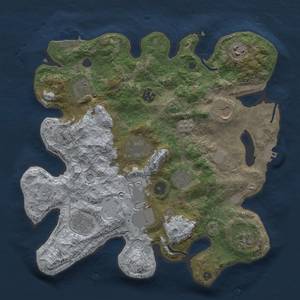 Thumbnail Rust Map: Procedural Map, Size: 3500, Seed: 113511039, 19 Monuments