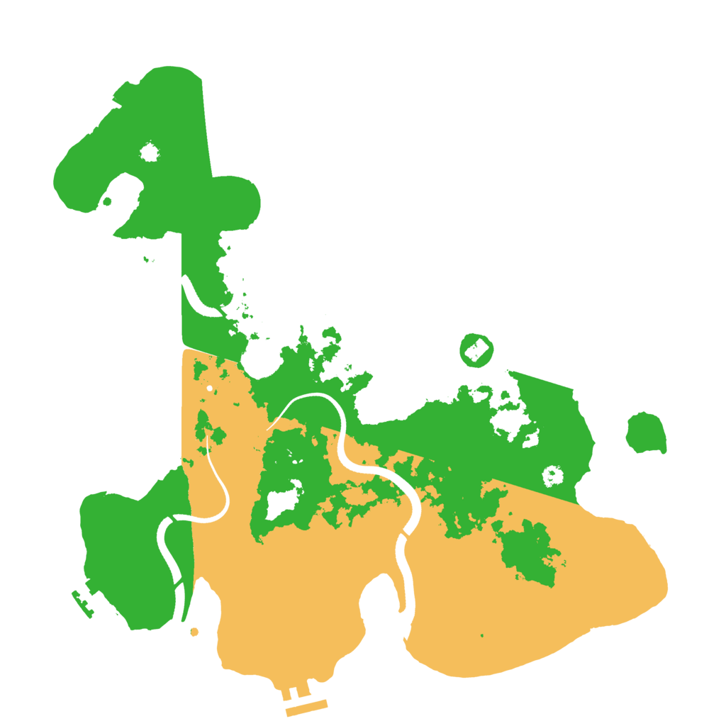 Biome Rust Map: Procedural Map, Size: 3500, Seed: 38412731