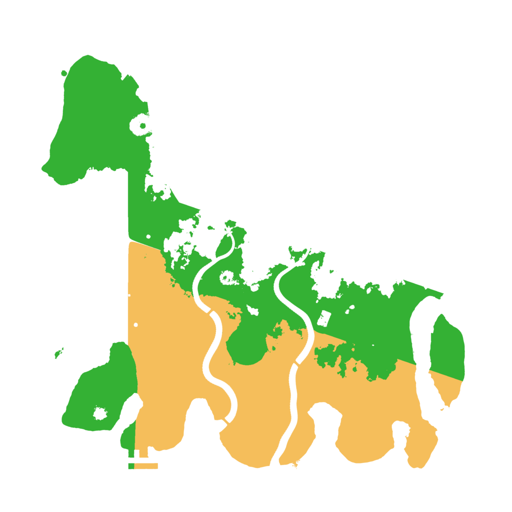 Biome Rust Map: Procedural Map, Size: 3500, Seed: 73628
