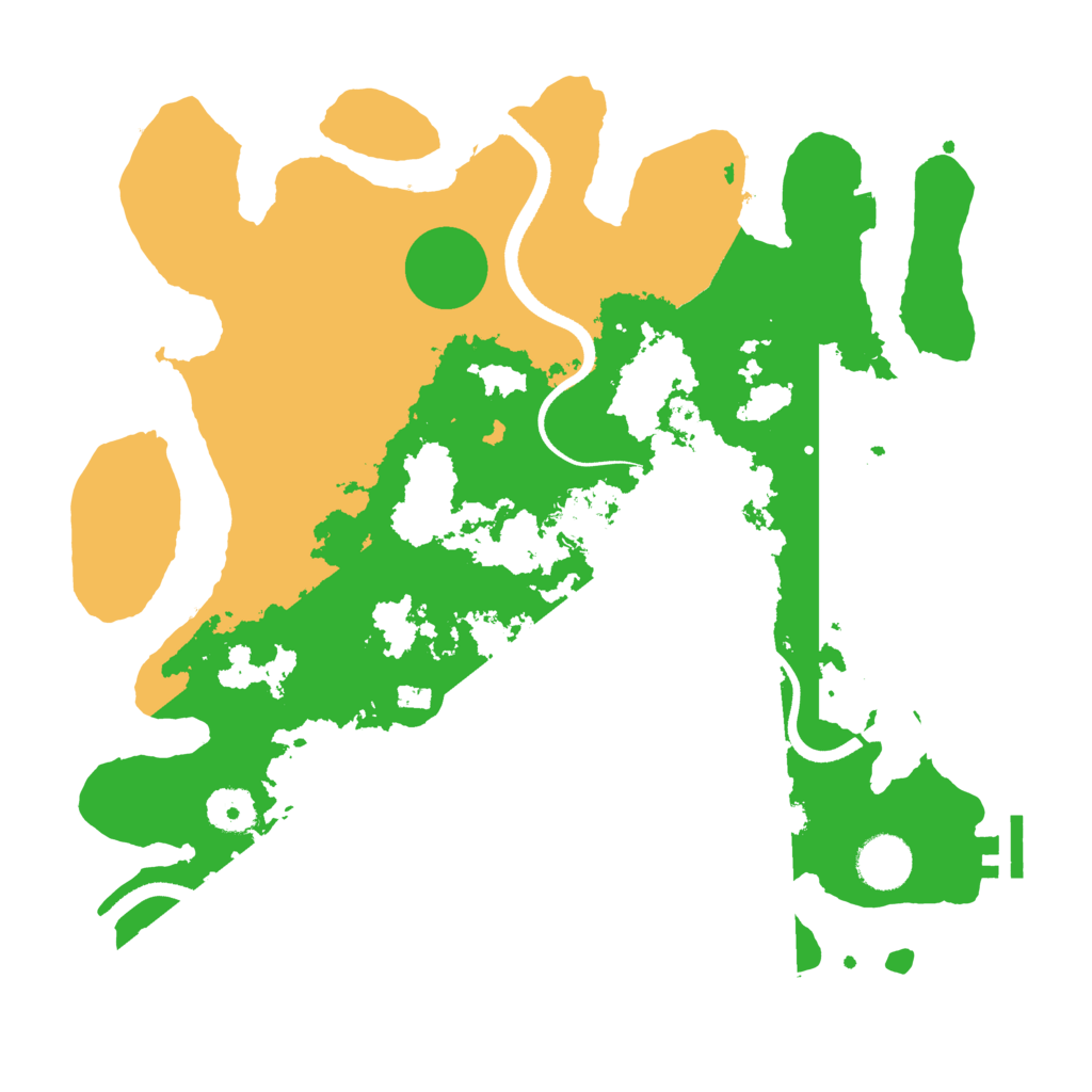 Biome Rust Map: Procedural Map, Size: 3500, Seed: 688420841