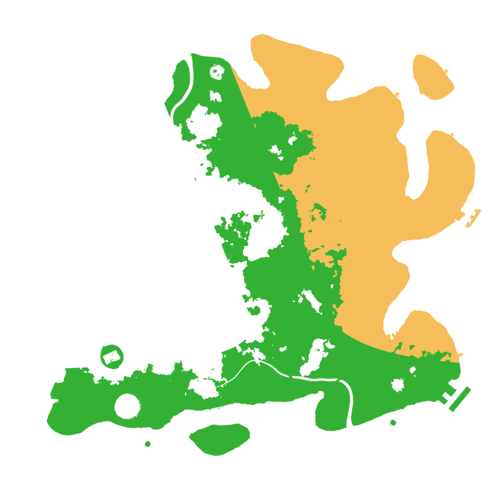 Biome Rust Map: Procedural Map, Size: 3500, Seed: 25412