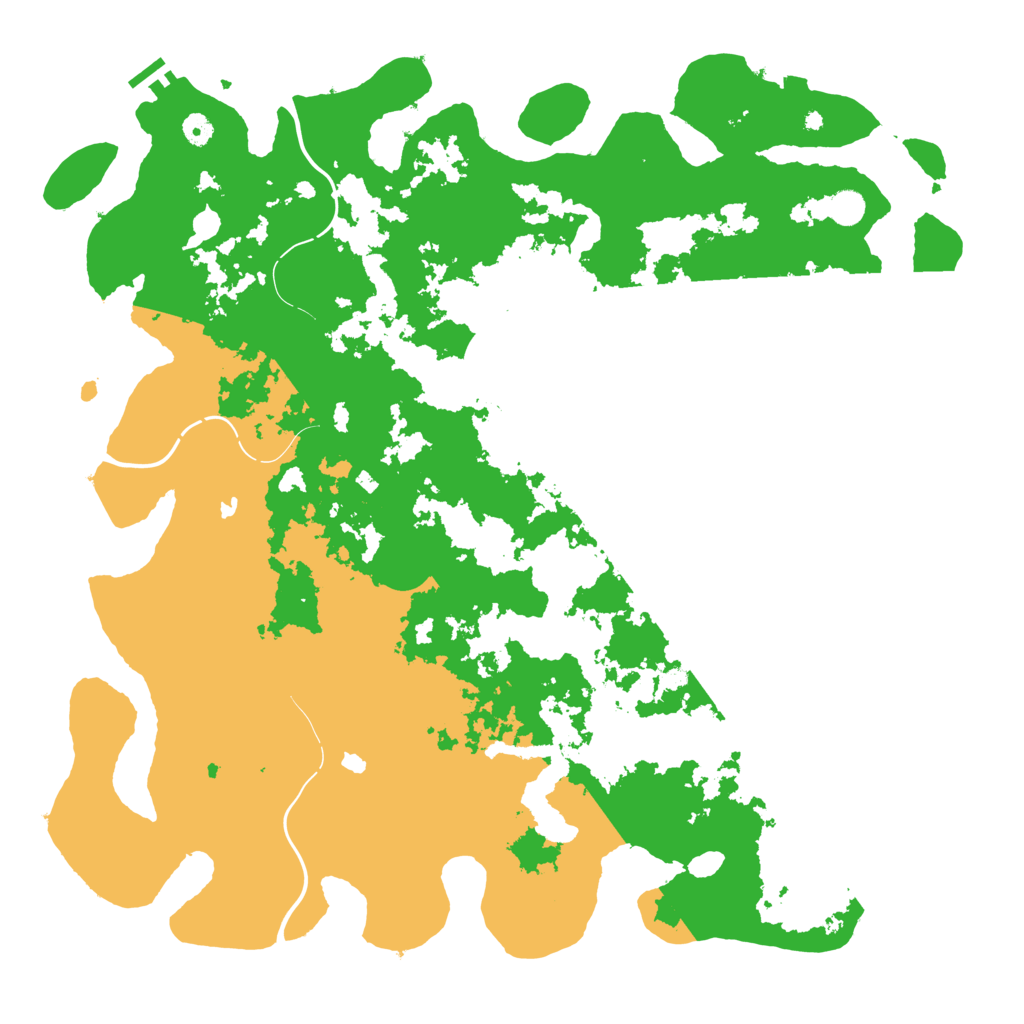 Biome Rust Map: Procedural Map, Size: 5000, Seed: 192022