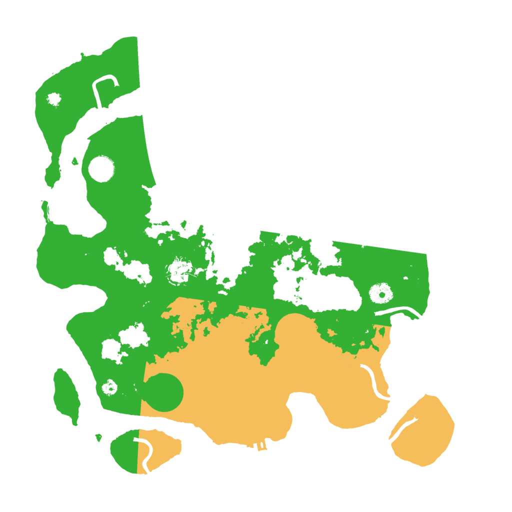 Biome Rust Map: Procedural Map, Size: 3500, Seed: 1808238