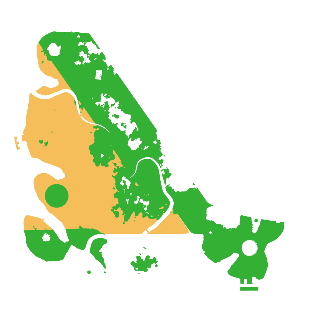 Biome Rust Map: Procedural Map, Size: 3500, Seed: 2123460