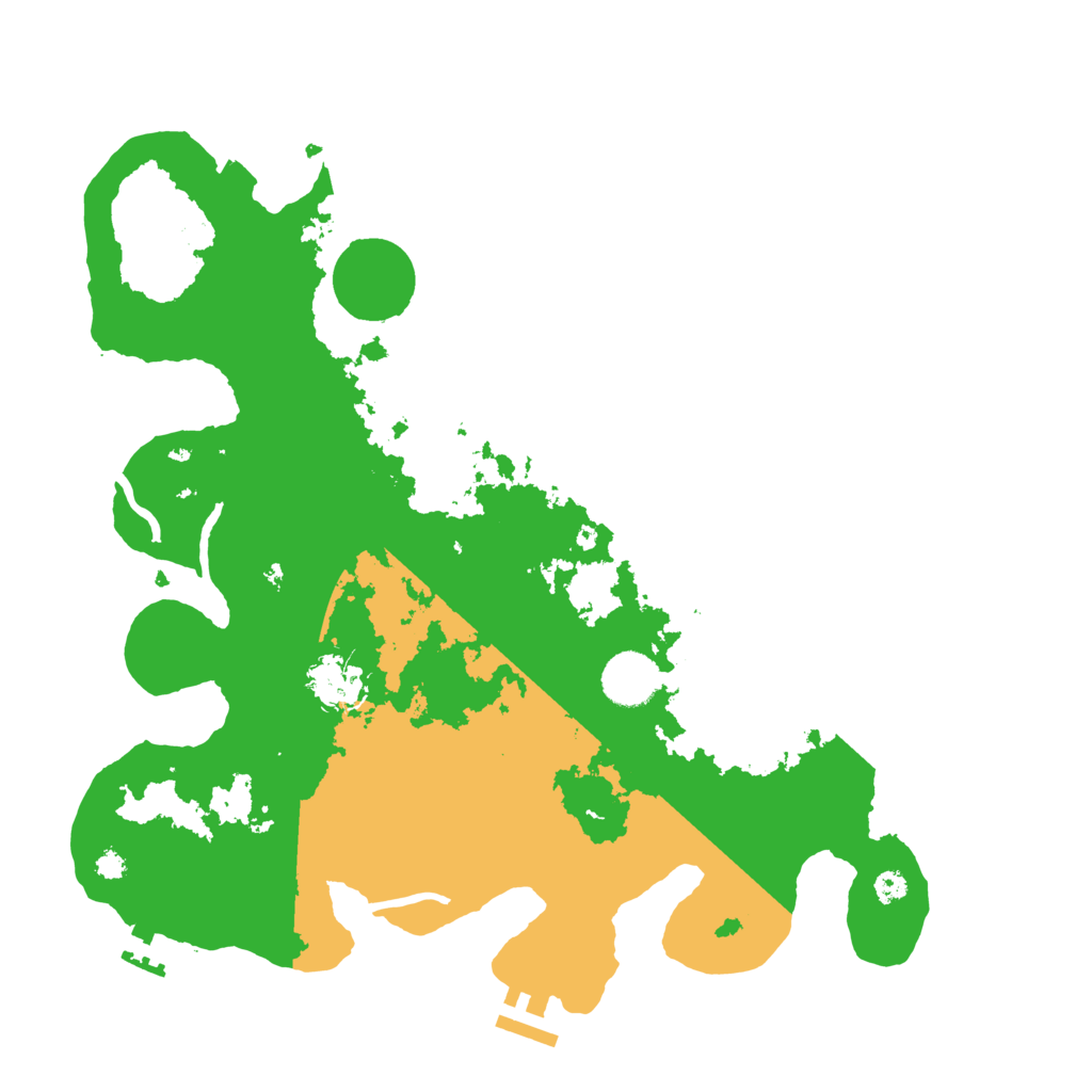 Biome Rust Map: Procedural Map, Size: 3500, Seed: 198365