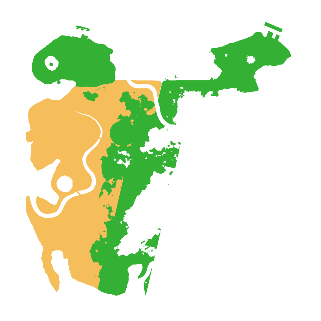 Biome Rust Map: Procedural Map, Size: 3500, Seed: 6871127