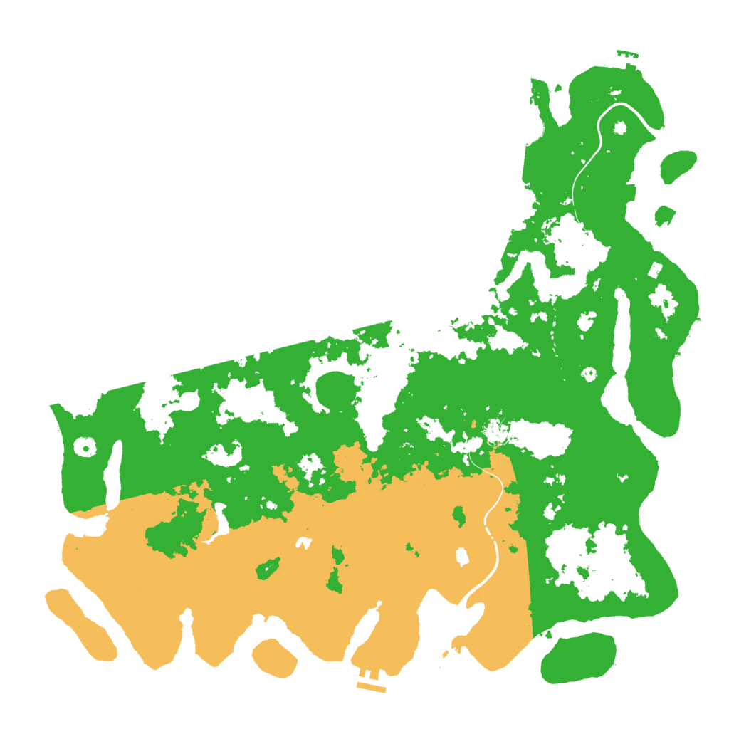 Biome Rust Map: Procedural Map, Size: 5000, Seed: 24991335