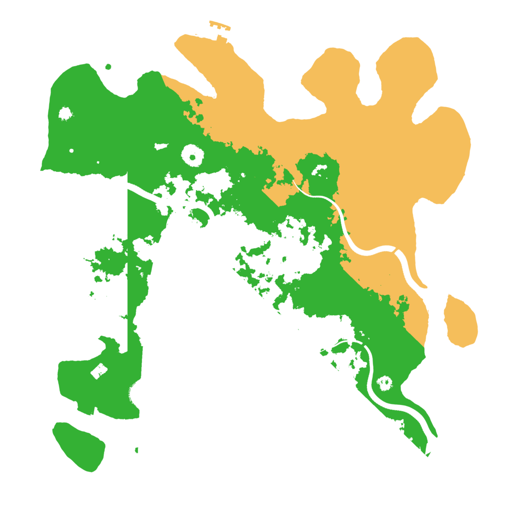 Biome Rust Map: Procedural Map, Size: 3500, Seed: 519818436