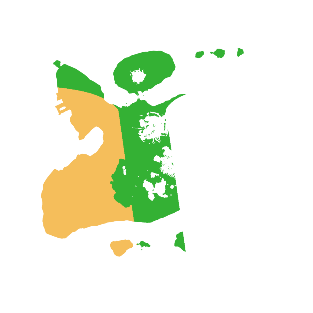 Biome Rust Map: Procedural Map, Size: 2000, Seed: 126651072