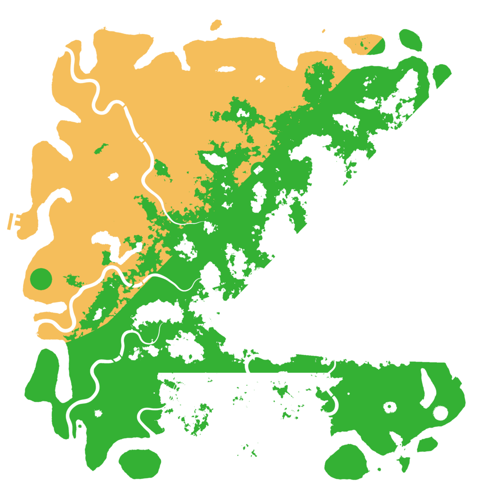 Biome Rust Map: Procedural Map, Size: 6000, Seed: 23857290