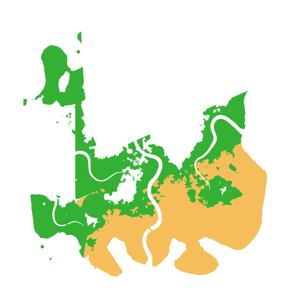 Biome Rust Map: Procedural Map, Size: 3500, Seed: 1234794659