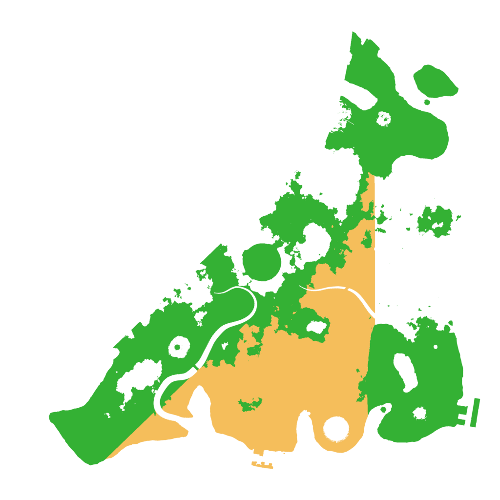 Biome Rust Map: Procedural Map, Size: 3500, Seed: 3123456