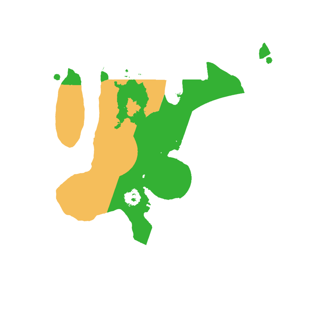 Biome Rust Map: Procedural Map, Size: 2000, Seed: 1252180408