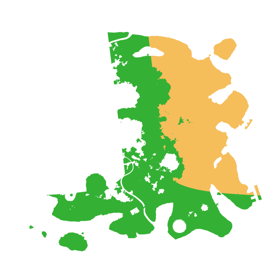 Biome Rust Map: Procedural Map, Size: 3500, Seed: 7654321