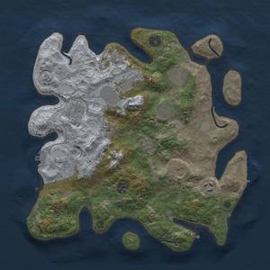 Thumbnail Rust Map: Procedural Map, Size: 3500, Seed: 121905056, 17 Monuments