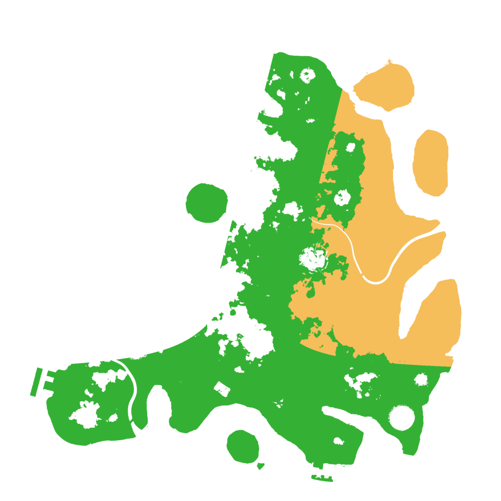 Biome Rust Map: Procedural Map, Size: 3500, Seed: 121905056